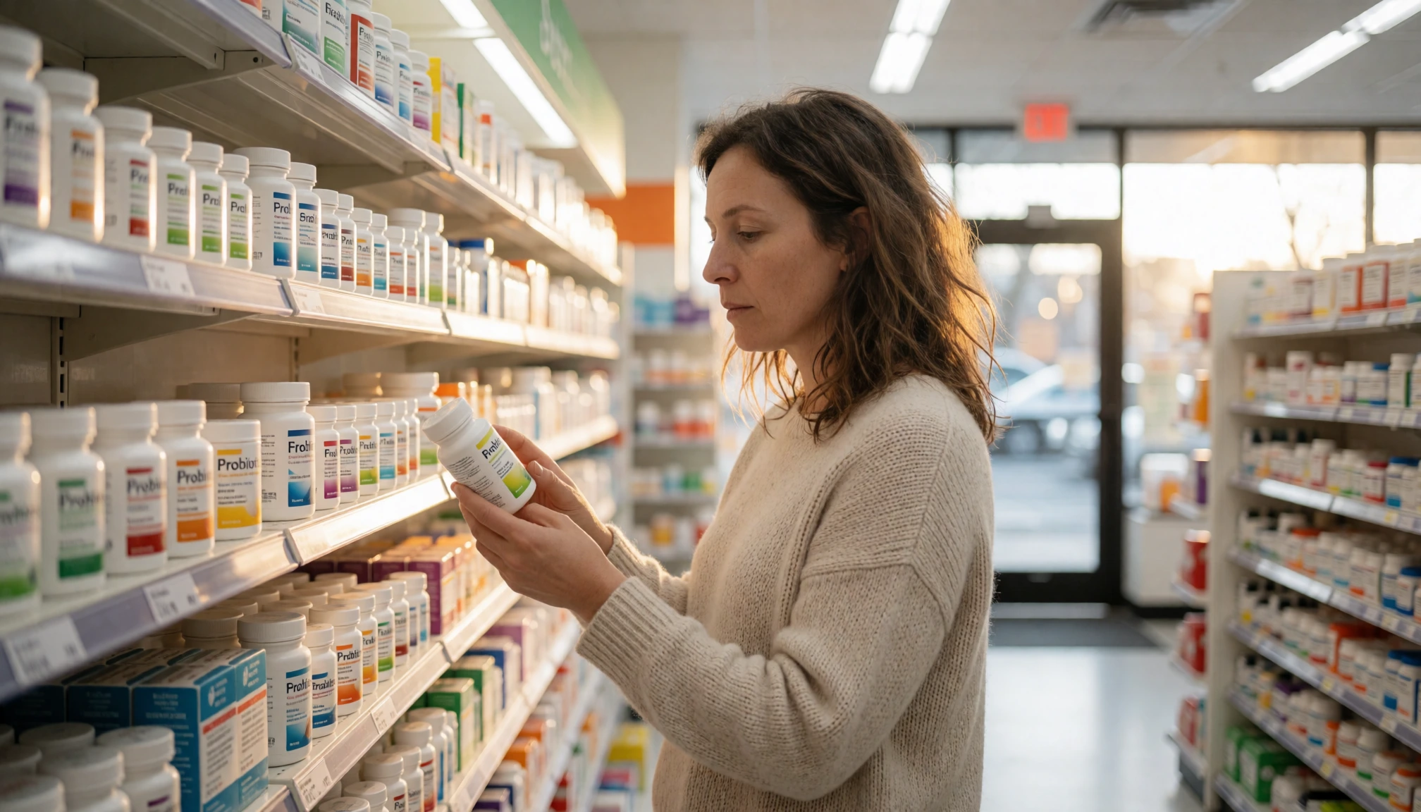 Illustration éditoriale — Les effets des probiotiques sur la santé digestive — vue 2